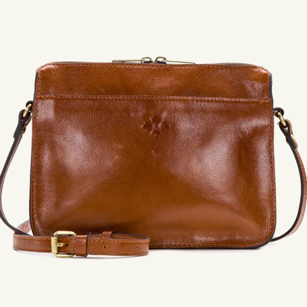 NWT Patricia Nash Nazaire crossbody brown leather bag